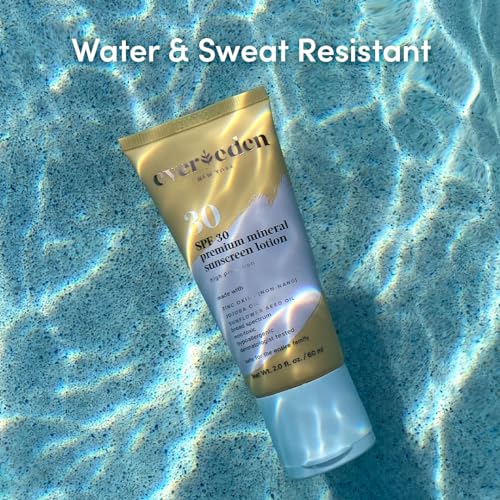 Premium Protetor Solar Mineral SPF30: Protetor Solar Mineral Seguro para Bebês e Toda a Família – Protetor Solar Infantil Não-Nano para UVA o Ano Todo - Evereden