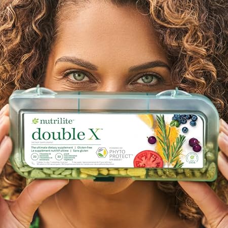 Double X – Suplemento Vitamínico/Mineral/Fitonutriente – 31 Dias com Estojo de 3 Compartimentos - Nutrilite