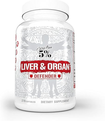 5% Nutrition - 5%% Nutrition Rich Piana Liver – Suplemento para o Fígado – 60 cápsulas
