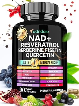 Adndale - NAD Suplemento 300mg – Aumente sua energia e vitalidade | Marca