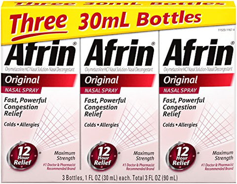 Spray Nasal Original, 3 Pacotes, 30 ml por Pacote – Compre Agora! - Afrin