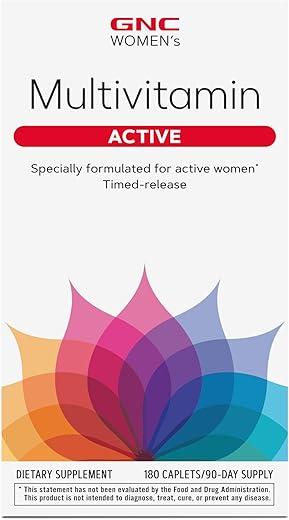 Multivitamínico Ativo para Mulheres | 180 Comprimidos | Marca GNC - GNC