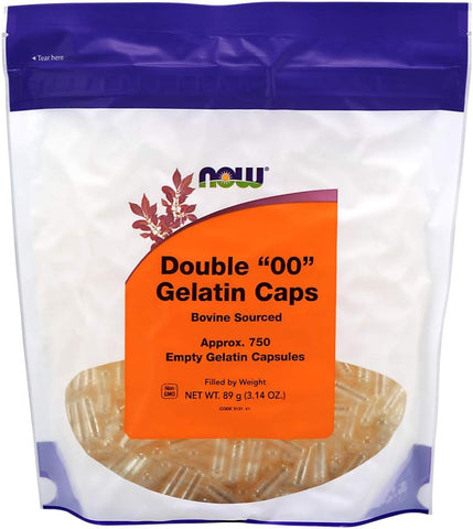 NOW Foods - Now Foods Gelatin Caps 750 Gelcaps – Cápsulas de Gelatina “00” 750 Unidades