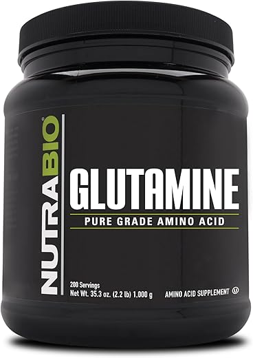L-Glutamina em Pó Pura – Suplemento de Aminoácidos para Recuperação Muscular (1000g) - NutraBio