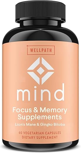 Mind – Suplemento Natural com Lion’s Mane para Aumentar o Foco – Fórmula Potente – 60 Cápsulas - WellPath