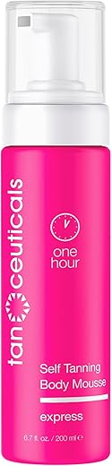 Express Mousse Autobronzeador Corporal – Bronzeamento Rápido em 1-4 Horas, Aspecto Natural, Vegano – Marca Tanceuticals - Tanceuticals