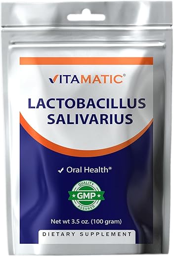 Lactobacillus Salivarius – Pó Probiótico para Suporte Digestivo – 100g (100 Porções) - Vitamatic