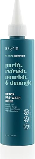 Detox Pré-Lavagem Vinagre de Maçã Enxágue Capilar – Tratamento Pré-Shampoo para Remover Acúmulo – Marca REVAIR - REVAIR