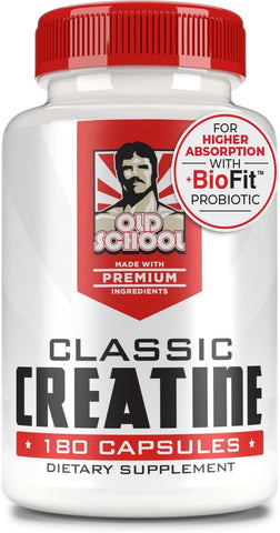Old School Labs - Creatine Monohydrate Capsules BioFit™ 5000mg (Força Máxima) – Suporte ao Crescimento Muscular