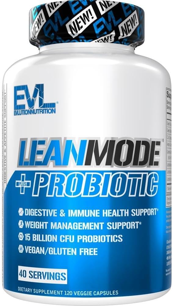 Nutrition Leanmode Probiótico – Cápsulas Avançadas de Probióticos, 15 Bilhões de UFCs por Porção, Suporte Digestivo - Evlution