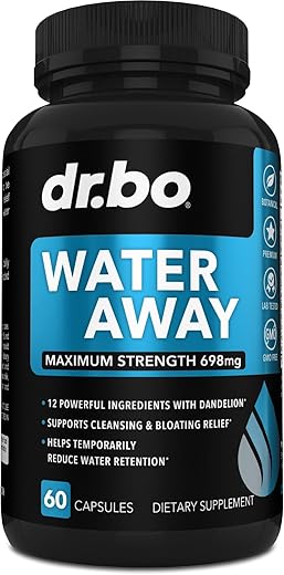DR. BO - Pílulas Diuréticas para Retenção de Água – Suplementos Naturais Diuréticos para Desinchar a Barriga