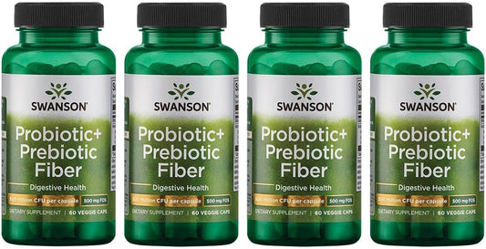 Fibra Prebiótica Probiótica Natural para o Sistema Digestivo – 100g - Swanson