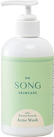 Dr Song - Benzoyl Peroxide Wash 10%: Tratamento para Acne – Sabonete Facial para Acne – 100g