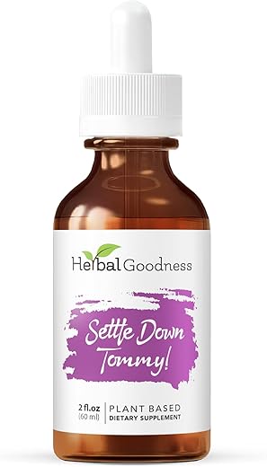 Herbal Goodness - Conjunto Herbal Goodness Settle Down Tommy – Suporte Digestivo Orgânico – Marca
