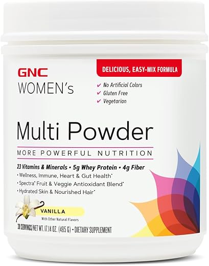 GNC - Gnc Pó Multi Feminino Baunilha – Suplemento em Pó para Mulheres – 30g
