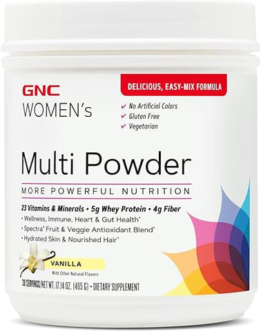 GNC - Gnc Pó Multi Feminino Baunilha – Suplemento em Pó para Mulheres – 30g