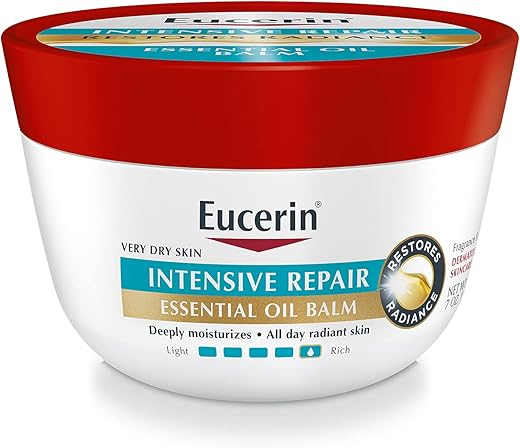 Bálsamo Óleo Essencial Intensive Repair, Hidratante Corporal para Pele Muito Seca com Óleos Essenciais de Manteiga de Karité e Girassol, 200 ml - Eucerin