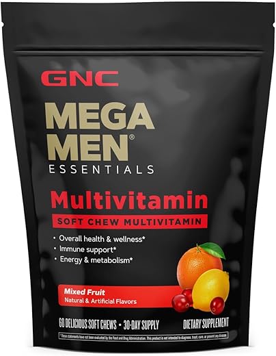 Mega Men – Frutas Variadas: Suplemento Multivitamínico para Homens – 60 cápsulas - GNC
