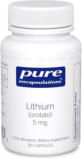 Lithium Orotate 5 mg 90 vcaps: Benefícios, Dosagem e Informações - Pure Encapsulations