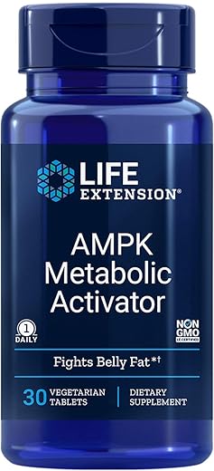 AMPK Metabolic Activator – Ativador Metabólico, 30 Comprimidos Vegetarianos (2 Pacotes) - Life Extension