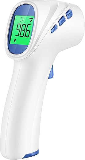 GoodBaby - Termômetro Digital Infravermelho para Testa de Adultos e Crianças, Alarme de Febre, Resultados Rápidos e Precisos, Fácil para Todas as Idades