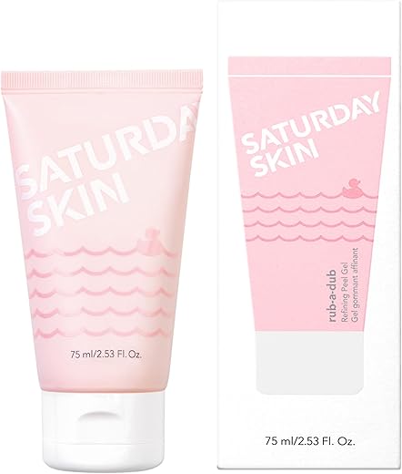 Rub-A-Dub Gel Esfoliante Facial com Enzimas Naturais – Limpeza Suave para Peles Sensíveis (75ml) - Saturday Skin