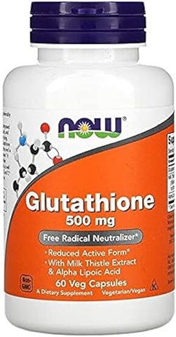 NOW Foods - Now Foods – Glutationa Antioxidante Celular 500 mg – 60 Cápsulas Vegetarianas | Comprar Online