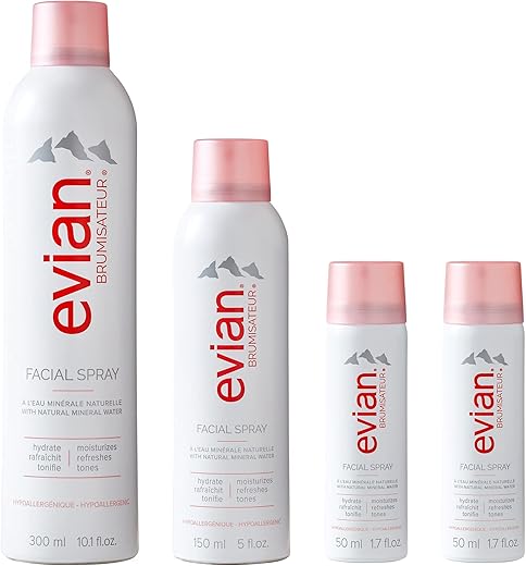 Kit Evian Facial Spray 24/7 – Hidratação Refrescante para Pele – 100ml