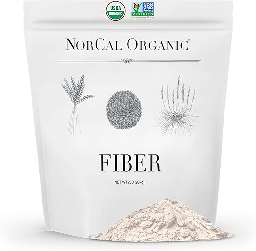 NorCal Organic - Norcal Organic Fiber – 907g | Prebióticos | Fibra Orgânica de Alta Qualidade