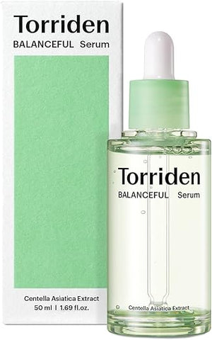 BALANCEFUL Cica Serum: Essência Facial Hidratante, Equilibrante e Calmante com 5 Extratos de Centella Asiática para Pele Oleosa, Mista e Sensível – 30ml - Torriden