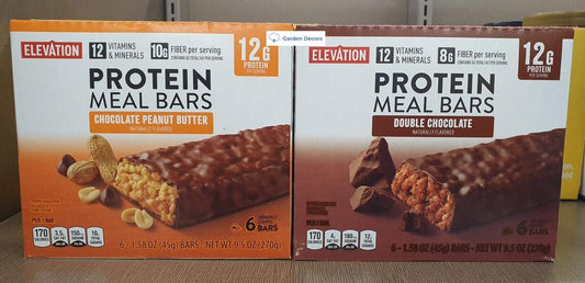 Elevation by Millville - Barra de Proteína Elevation Chocolate Peanut Butter e Double Chocolate 270g (Duas Caixas)