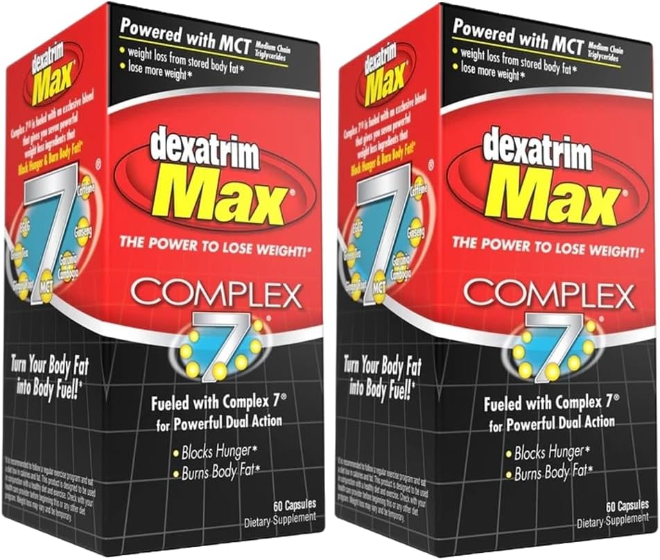 Dexatrim Max Complex-7 | Perca Peso | Fórmula Avançada | 60 Cápsulas - ILIOS