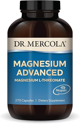 Magnésio Avançado, 90 Porções (270 Cápsulas), Suplemento Alimentar, Magnésio L-Treonato, Não-OGM - Dr. Mercola