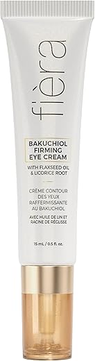 Bakuchiol Creme Firmador para os Olhos – Específico para Pele Madura – Combate Rugas, Anti-Envelhecimento, Manchas Escuras e Linhas Finas – Fórmula Hidratante e Rejuvenescedora – 15 ML - FIÈRA