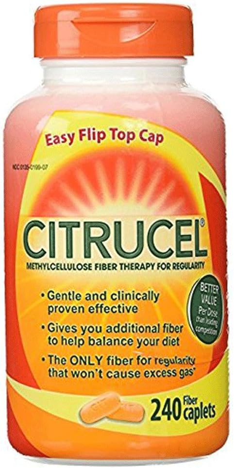 CITRUCEL - Citrucel Fiber Therapy – 240 Cápsulas de Fibra para uma Digestão Saudável