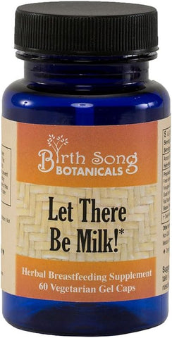 Let There Be Milk – Cápsulas Orgânicas de Lactação, Suplemento Herbal para Amamentação com Cardo Abençoado, 60 Unidades - Birth Song Botanicals