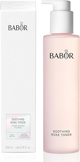 Tônico Calmante de Rosa, Essência Hidratante de Água de Rosa, Tônico Livre de Álcool, Acalma – 100ml - BABOR