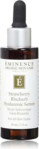 ÉMINENCE - Eminence Serum Hialurônico Morango Ruibarbo, 30ml – Poderoso hidratante facial