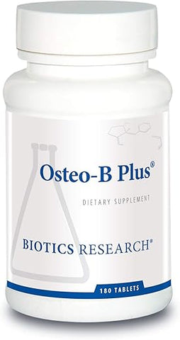 Osteo B Plus – Suporte Ótimo à Saúde Óssea, Cálcio Magnésio Potássio, Envelhecimento Saudável, Sulfatos de Condroitina Pura 180 Tabs - Biotics Research