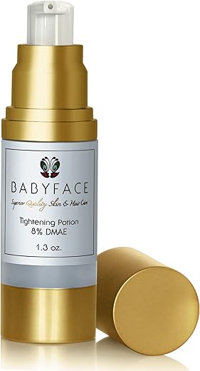 Soro Instantâneo Babyface – Extra Forte 8% DMAE para Máximo Firmamento, Refinamento de Poros, Firmeza Facial, Anti-Envelhecimento. Levanta, Suaviza, Renova Pele Opaca (1.3 ml)