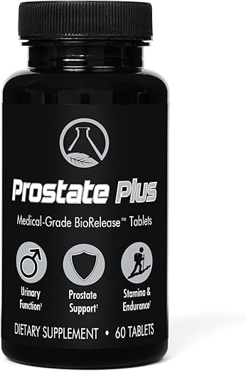 Nugevity - Prostate Plus – Suplemento para Próstata para Homens 60Ct, Saw Palmetto, Quercetina, Bromelina, Licopeno, Urtiga, Suporte para Saúde da Próstata