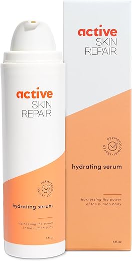 BLDG ACTIVE - Active Skin Repair Serum Hidratante para Rosto e Corpo com Ácido Hialurônico Certificado pela EWG, para Todos os Tipos de Pele, Testado por Dermatologistas, Anti-Envelhecimento e Hidratante com Ceramidas