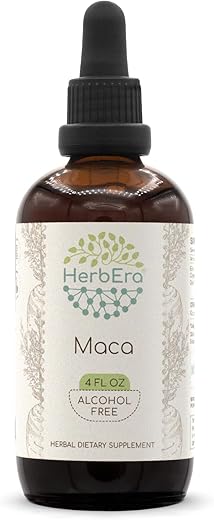 HerbEra - Maca B120 Extrato Herbal Sem Álcool, Tintura Super Concentrada de Maca (Lepidium Meyenii) (120 ml)