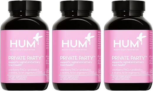 Private Party Pills – Probióticos Vaginais para o pH Feminino com Cranberry | Equilíbrio e Saúde Intima - HUM
