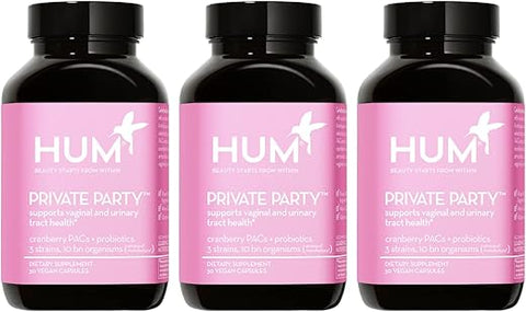 Private Party Pills – Probióticos Vaginais para o pH Feminino com Cranberry | Equilíbrio e Saúde Intima - HUM