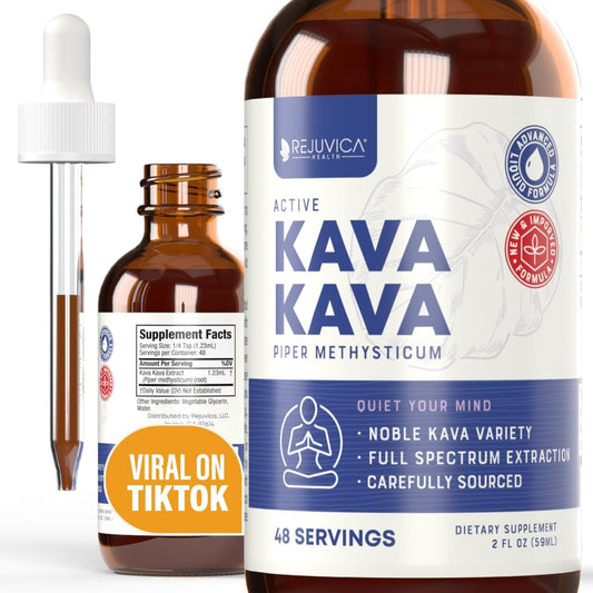 Extrato de Raiz de Kava Kava Ativo – Relaxamento Potente – 100g - Rejuvica Health