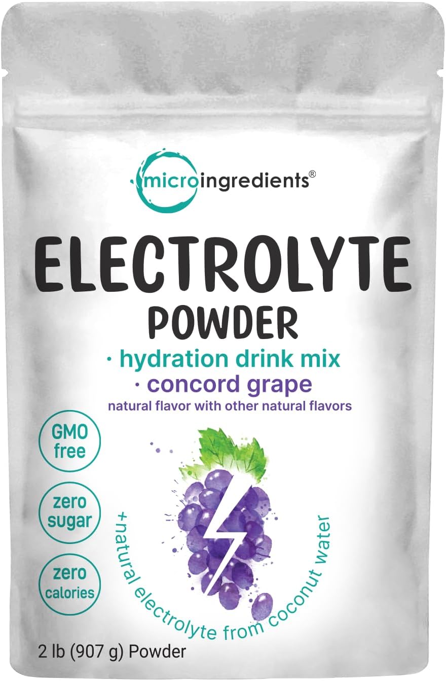 Pó de Eletrólitos de Hidratação Micro Ingredients, 2lbs (139 Porções) | Keto