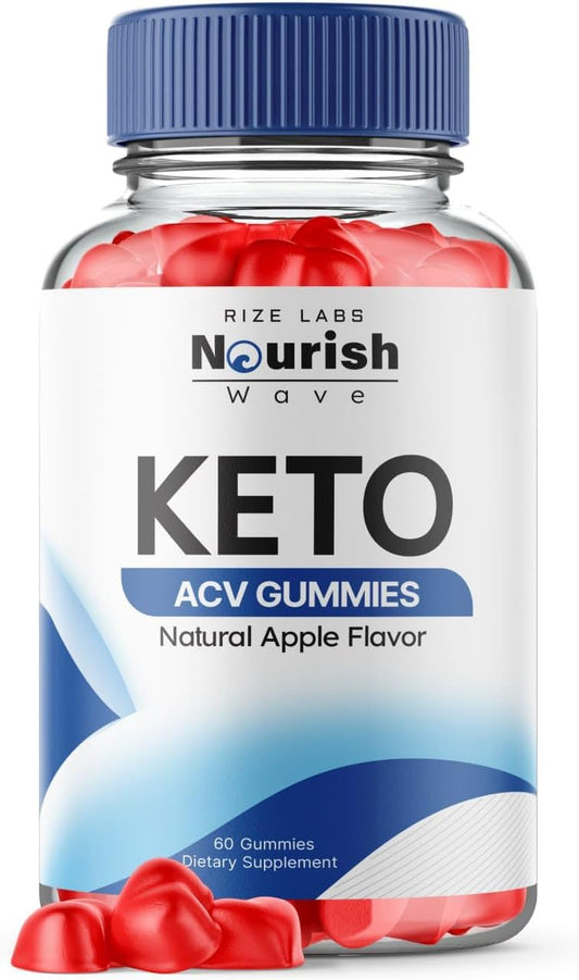 rize labs - Nourish Wave Keto Gummies ACV – Melhore a Digestão e Aumente a Resistência