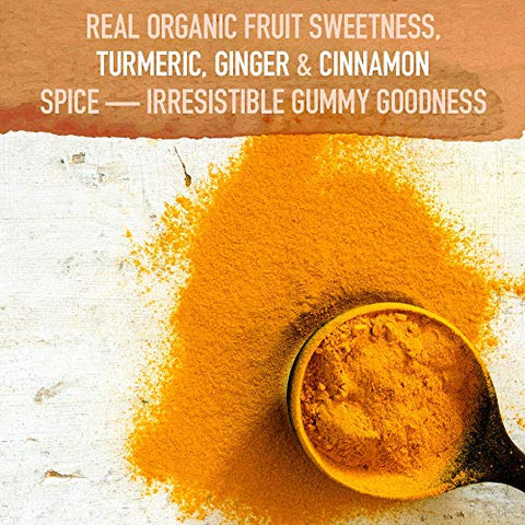 Organics Gummy de Cúrcuma para Resposta Inflamatória – 120 Gomas de Frutas Reais - Garden of Life