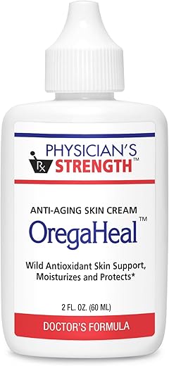 Physician's Strength - Creme OregaHeal do Physician’s Strength – 60 ml – Creme Anti-Envelhecimento – Suporte Selvagem à Pele com Antioxidantes – Hidratação